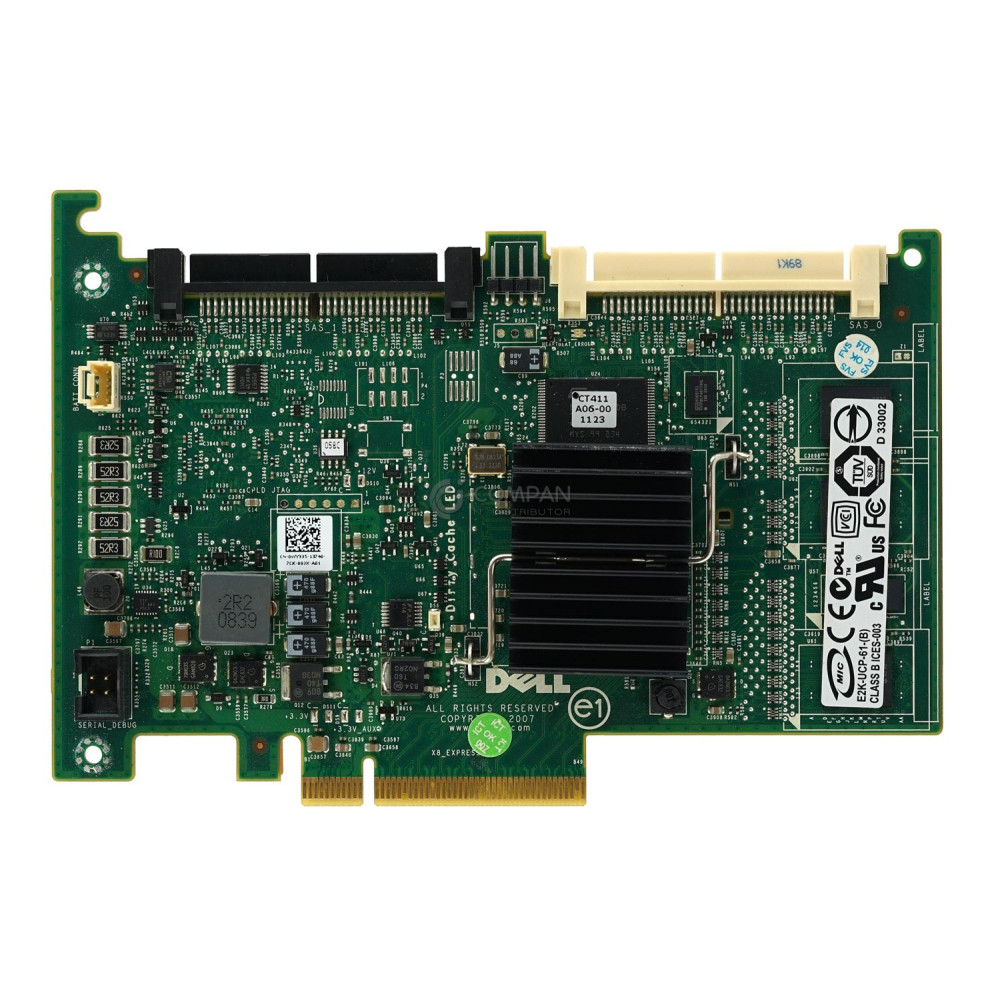 WY335 DELL PERC 6/I SAS RAID CONTROLLER FOR POWEREDGE 1950 2950 - 0WY335